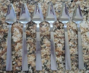 MCM Capri Italy 6 Appetizer Hors d'oeuvres Cold Meat Forks 7" Stainless Steel